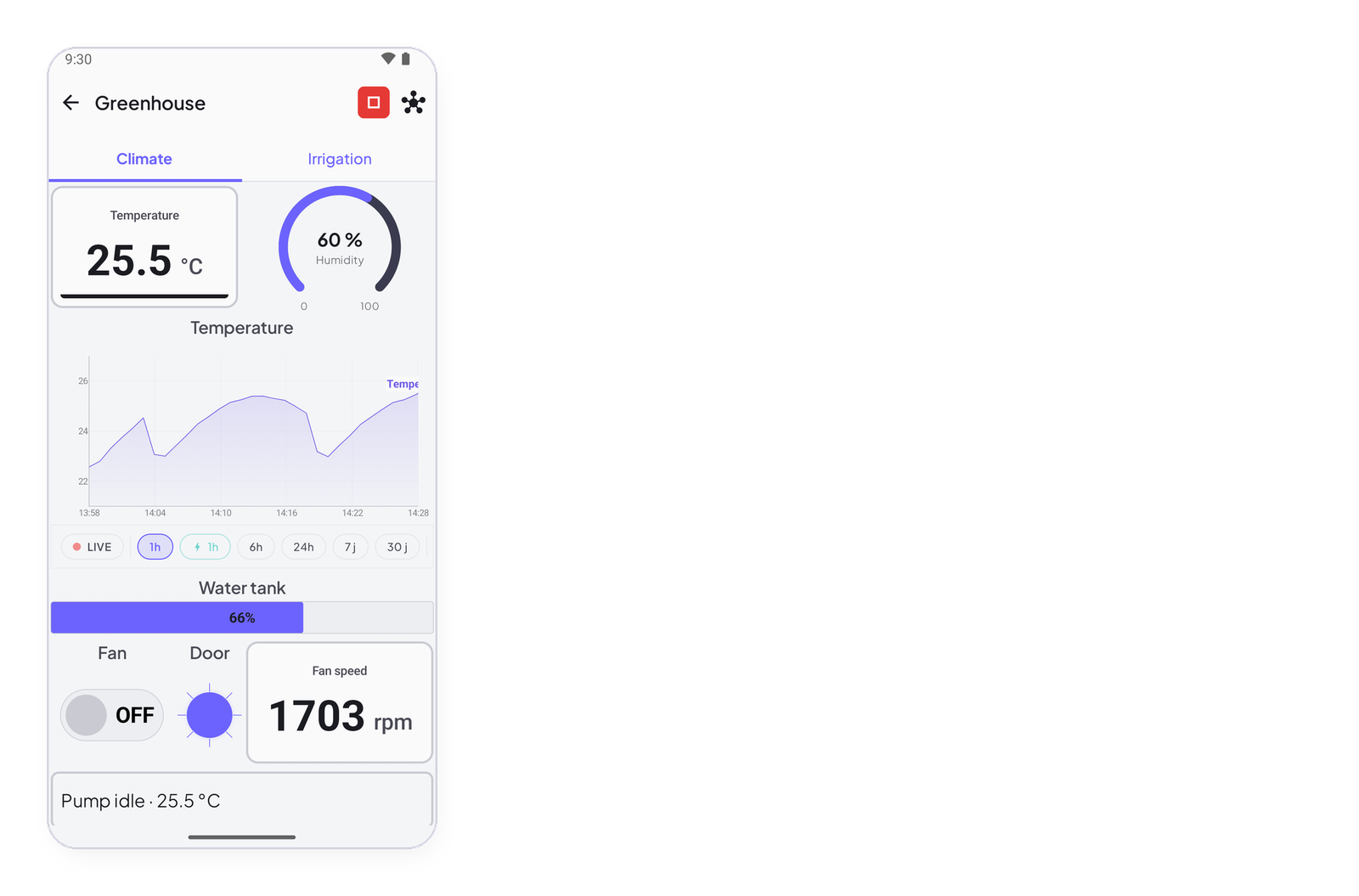 Receive commands from the app on the device