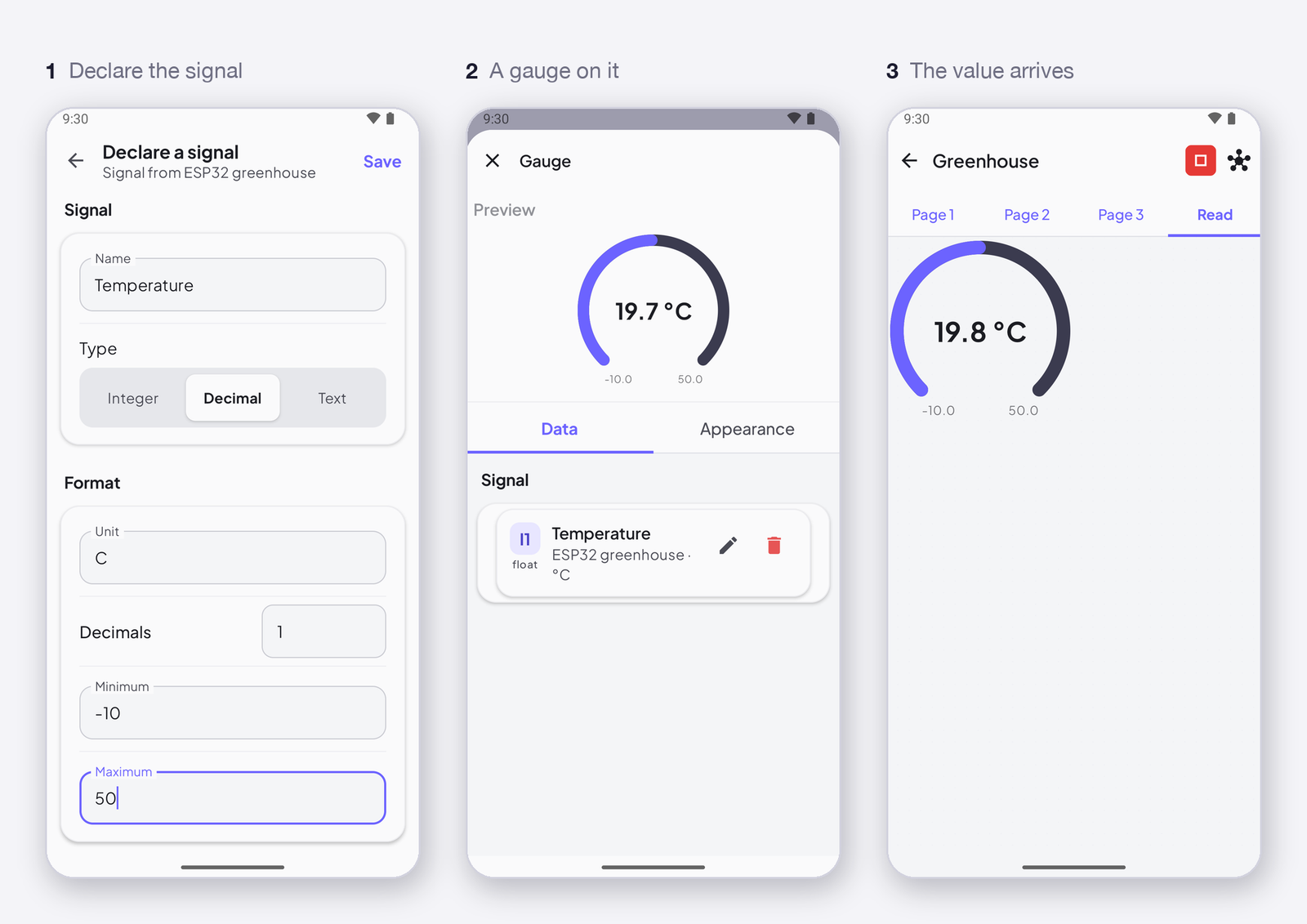 Read a sensor value on your phone